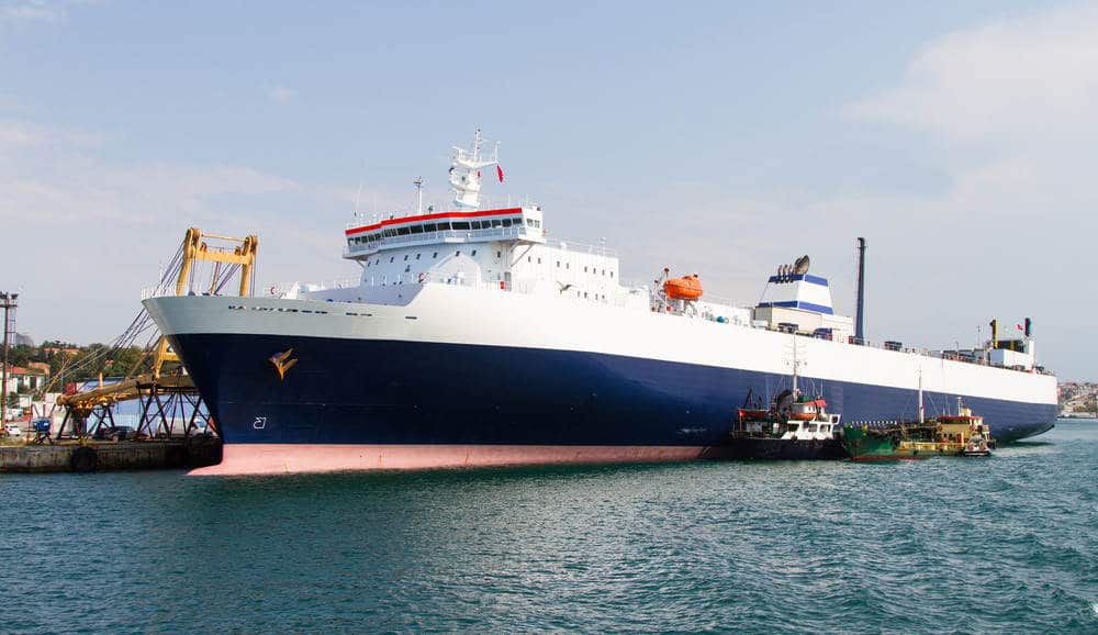 RoRo Ship Waiting in Port - Roll on Roll off Shipping Companies
