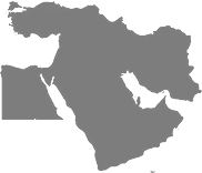 Middle East Map of Middle East showing heavy machinery shipping destinations