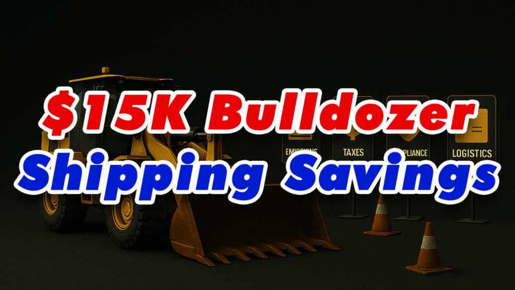 How a Construction Company Saved $15K on Bulldozer Shipping to Saudi Arabia