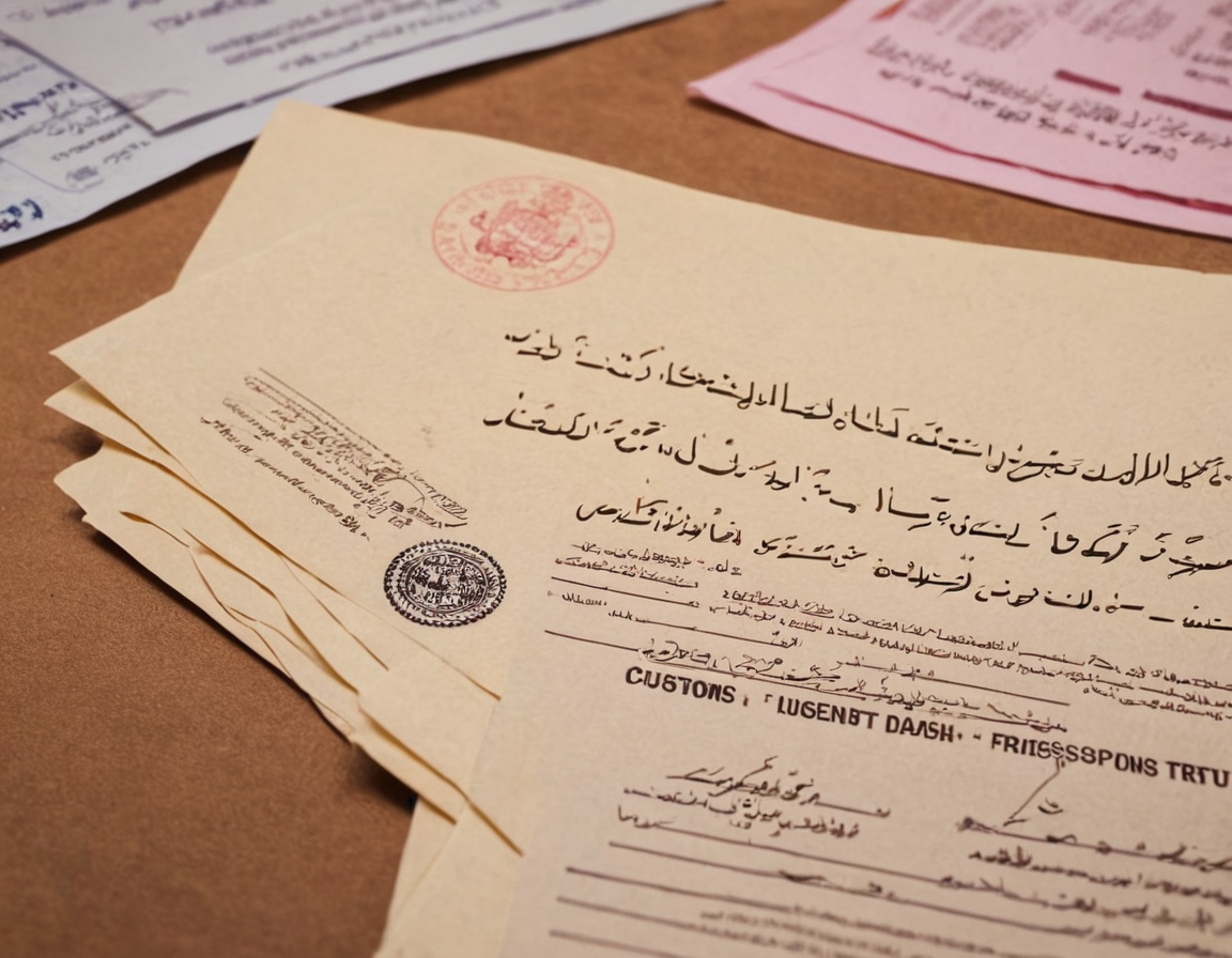 Shipping documents for Middle East to US vehicle exports